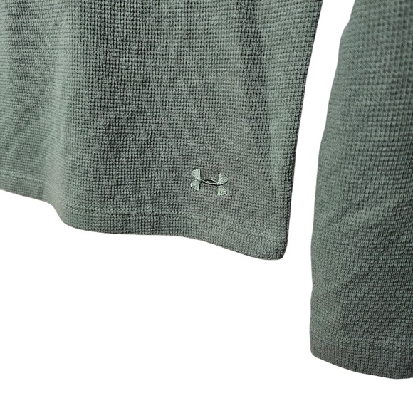 Under Armour Green Long Sleeve Men’s Medium Athletic T Shirt Tee Great Condition - Picture 2 of 4